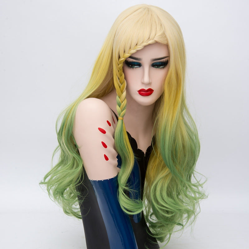 Lolita Wig - Parrot Yellow & Green-Lolita Wig-UNIQSO EU