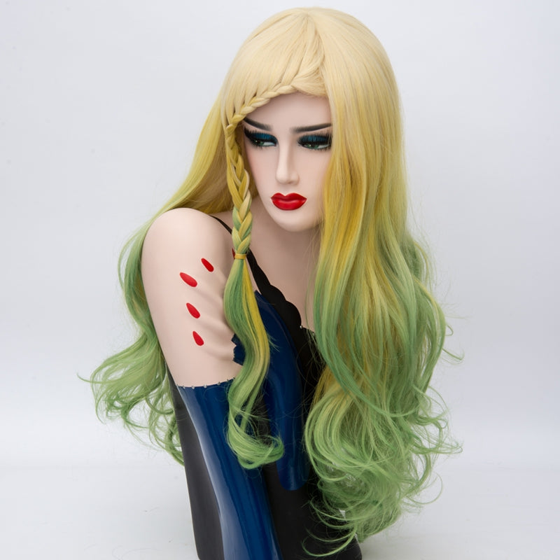 Lolita Wig - Parrot Yellow & Green-Lolita Wig-UNIQSO EU