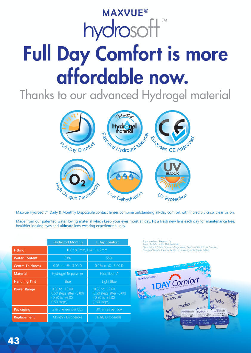 Max Hydrosoft Clear Contact Lens For Hyperopia-Clear Contacts-UNIQSO EU