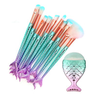 Mermaid Makeup Brushes-Makeup Brushes-UNIQSO EU