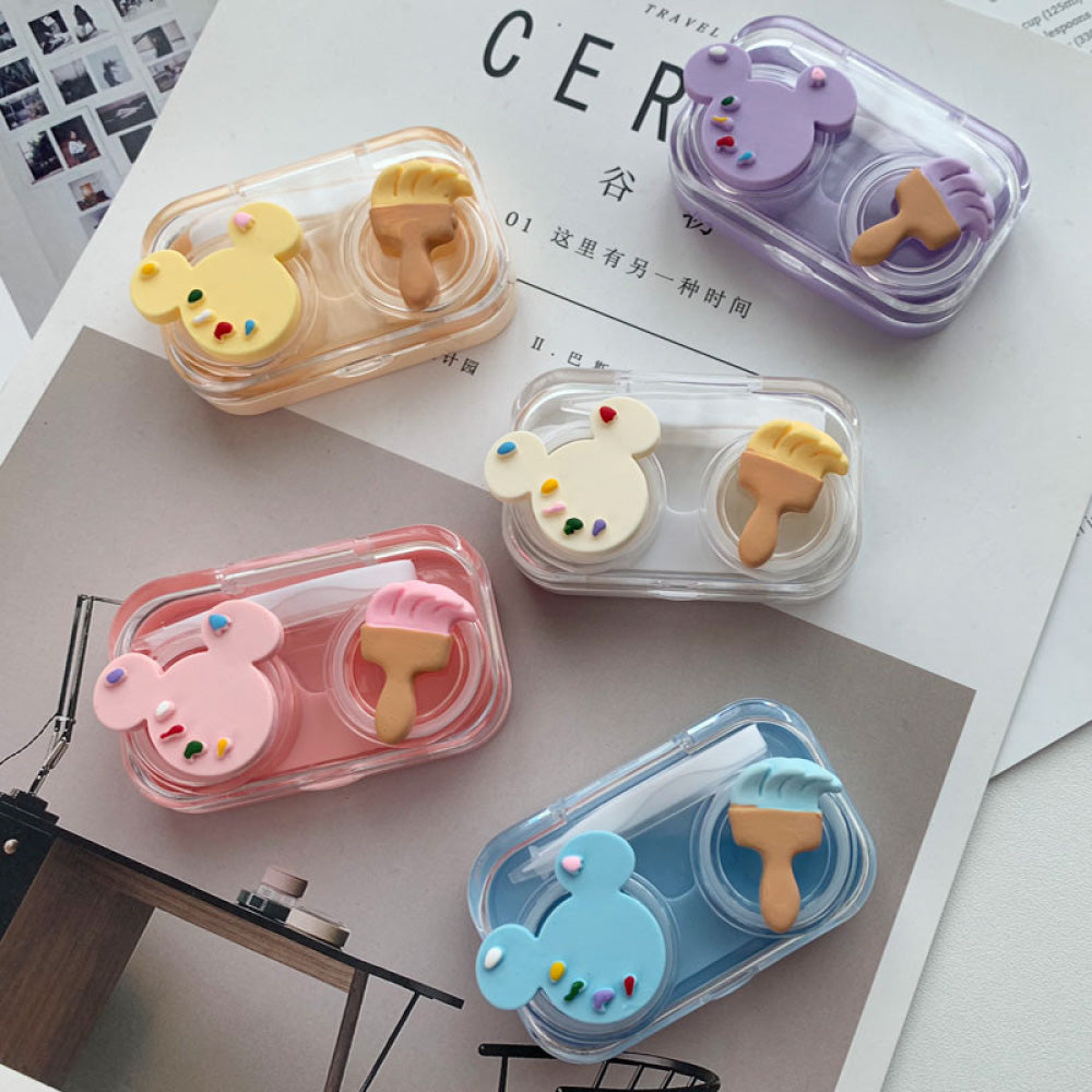 Mouse & Brush Leak Proof Lens Case-Lens Case-UNIQSO EU
