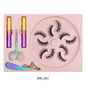 Natural Long Faux Mink Magnetic Eyelashes Full Kit Set (5 Pairs)-Magnetic Eyelash-UNIQSO EU