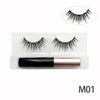 Natural Long Faux Mink Magnetic Eyelashes With Eyeliner-Magnetic Eyelash-UNIQSO EU