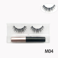 Natural Long Faux Mink Magnetic Eyelashes With Eyeliner-Magnetic Eyelash-UNIQSO EU