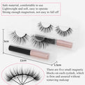 Natural Long Faux Mink Magnetic Eyelashes With Eyeliner-Magnetic Eyelash-UNIQSO EU