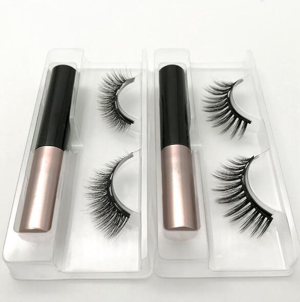 Natural Long Faux Mink Magnetic Eyelashes With Eyeliner-Magnetic Eyelash-UNIQSO EU