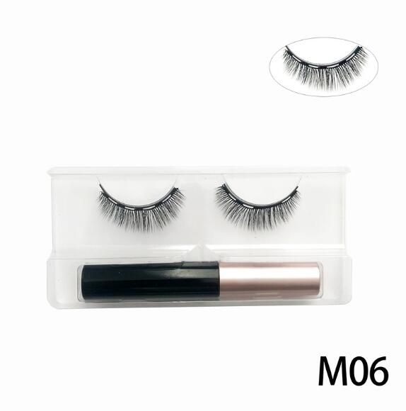 Natural Long Faux Mink Magnetic Eyelashes With Eyeliner-Magnetic Eyelash-UNIQSO EU