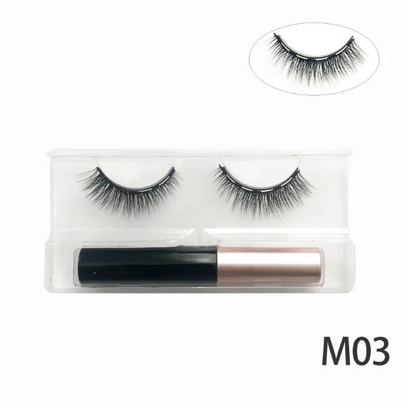 Natural Long Faux Mink Magnetic Eyelashes With Eyeliner-Magnetic Eyelash-UNIQSO EU