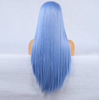 Pamper Blue Front Lace Long Hair Wig-Lace Front Wig-UNIQSO EU