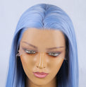 Pamper Blue Front Lace Long Hair Wig-Lace Front Wig-UNIQSO EU