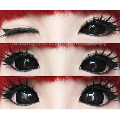 Phantasee Black Sclera Contacts Sabretooth/Blackout/Black (2 lenses/pack)-Sclera Contacts-UNIQSO EU