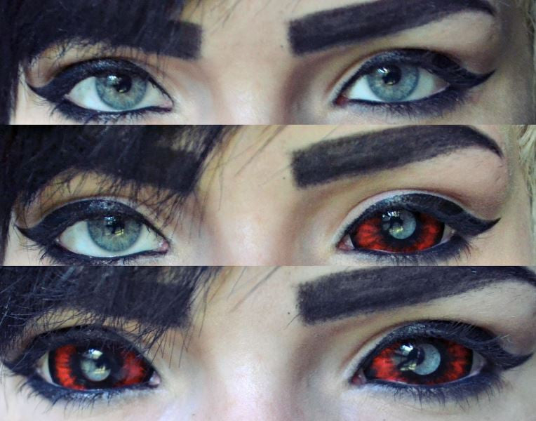 Phantasee Red Black Sclera Contacts Sunpyre (2 lenses/pack)-Sclera Contacts-UNIQSO EU