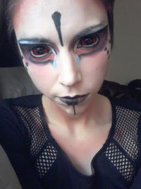 Phantasee Red Black Sclera Contacts Sunpyre (2 lenses/pack)-Sclera Contacts-UNIQSO EU
