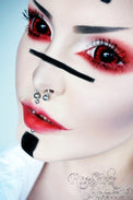 Phantasee Red Black Sclera Contacts Sunpyre (2 lenses/pack)-Sclera Contacts-UNIQSO EU
