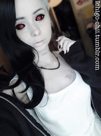 Phantasee Red Black Sclera Contacts Tokyo Ghoul - Red Ghoul/Gremlin (2 lenses/pack)-Sclera Contacts-UNIQSO EU