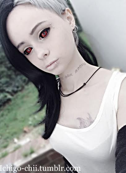 Phantasee Red Black Sclera Contacts Tokyo Ghoul - Red Ghoul/Gremlin (2 lenses/pack)-Sclera Contacts-UNIQSO EU