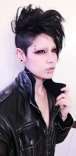 Phantasee Red Black Sclera Contacts Tokyo Ghoul - Red Ghoul/Gremlin (2 lenses/pack)-Sclera Contacts-UNIQSO EU