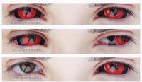 Phantasee Red Black Sclera Contacts Tokyo Ghoul - Red Ghoul/Gremlin (2 lenses/pack)-Sclera Contacts-UNIQSO EU