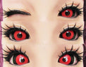 Phantasee Red Black Sclera Contacts Tokyo Ghoul - Red Ghoul/Gremlin (2 lenses/pack)-Sclera Contacts-UNIQSO EU