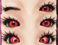 Phantasee Red Black Sclera Contacts Tokyo Ghoul - Red Ghoul/Gremlin (2 lenses/pack)-Sclera Contacts-UNIQSO EU
