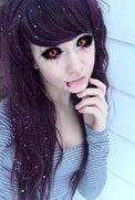 Phantasee Red Black Sclera Contacts Tokyo Ghoul - Red Ghoul/Gremlin (2 lenses/pack)-Sclera Contacts-UNIQSO EU