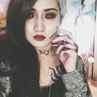 Phantasee Red Black Sclera Contacts Tokyo Ghoul - Red Ghoul/Gremlin (2 lenses/pack)-Sclera Contacts-UNIQSO