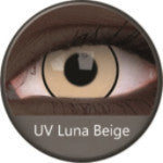 Phantasee UV Glow Crazy Lens Luna Beige (2 lenses/pack)-UV Contacts-UNIQSO EU