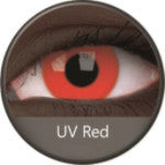 Phantasee UV Glow Crazy Lens Red (2 lenses/pack)-UV Contacts-UNIQSO EU