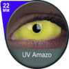 Phantasee UV Glow Yellow Sclera lens Amazo (2 lenses/pack)-Sclera UV Contacts-UNIQSO EU