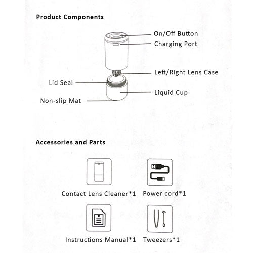 Premium Ultrasonic Contact Lenses Cleaner-Lens Cleaner-UNIQSO EU