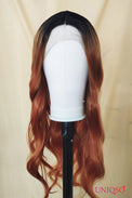 Premium Wig - Auburn Long Big Wave Lace Front Wig-Lace Front Wig-UNIQSO EU