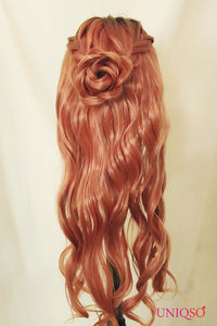 Premium Wig - Auburn Long Big Wave Lace Front Wig-Lace Front Wig-UNIQSO EU