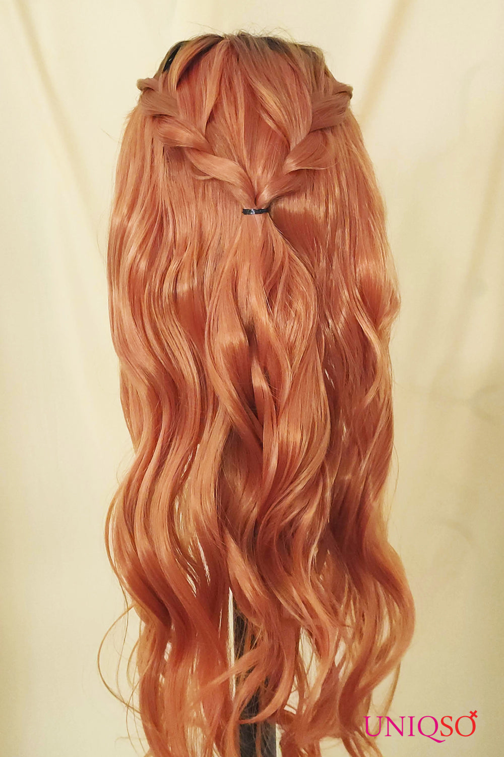 Premium Wig - Auburn Long Big Wave Lace Front Wig-Lace Front Wig-UNIQSO EU