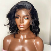 Premium Wig - Big Bling Black Short Curly Lace Front Wig-Lace Front Wig-UNIQSO EU