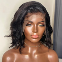 Premium Wig - Big Bling Black Short Curly Lace Front Wig-Lace Front Wig-UNIQSO EU
