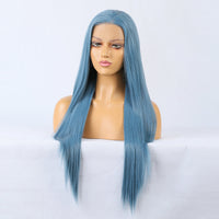 Premium Wig - Charming Victoria Long Straight Blue Hair Wigs-Lace Front Wig-UNIQSO EU