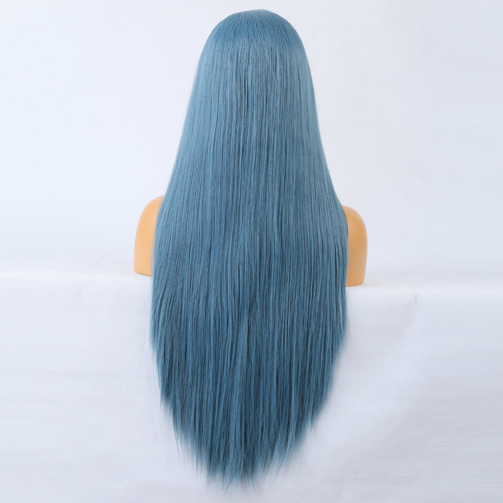 Premium Wig - Charming Victoria Long Straight Blue Hair Wigs-Lace Front Wig-UNIQSO EU