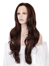 Premium Wig - Copper Blend Shiny Tinsel Lace Front Tinsel-Lace Front Wig-UNIQSO EU