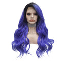 Premium Wig - Deep Root Neon Navy Lustrous Long Lace Front Wig-Lace Front Wig-UNIQSO EU
