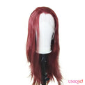 Premium Wig - Fiery Cinnamon Side Sweep Extra Long Lace Front Wig-Lace Front Wig-UNIQSO EU