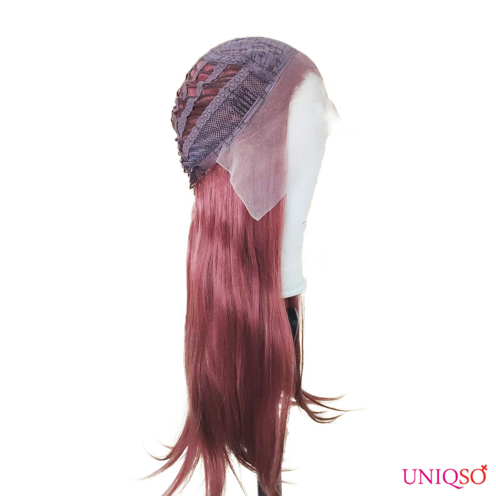Premium Wig - Fiery Cinnamon Side Sweep Extra Long Lace Front Wig-Lace Front Wig-UNIQSO EU