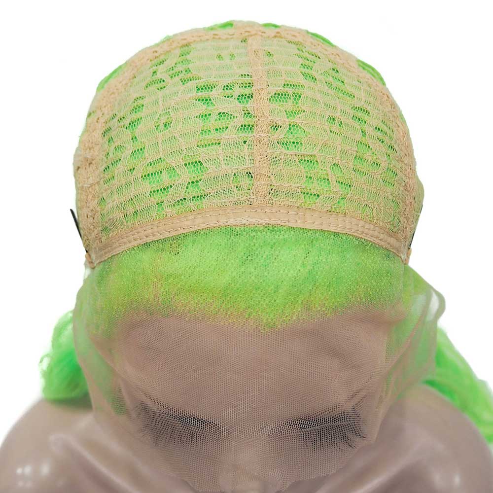 Premium Wig - Fluorescent Green Side Sweep Long Lace Front Wig-Lace Front Wig-UNIQSO EU