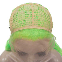 Premium Wig - Fluorescent Green Side Sweep Long Lace Front Wig-Lace Front Wig-UNIQSO EU