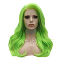 Premium Wig - Fluorescent Green Side Sweep Long Lace Front Wig-Lace Front Wig-UNIQSO EU