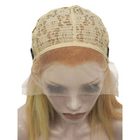 Premium Wig - Khaki Lemon Medium Straight Lace Front Wig-Lace Front Wig-UNIQSO EU