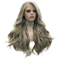 Premium Wig - Long Tinsel Grey Ombre Lace Front Wig-Lace Front Wig-UNIQSO EU
