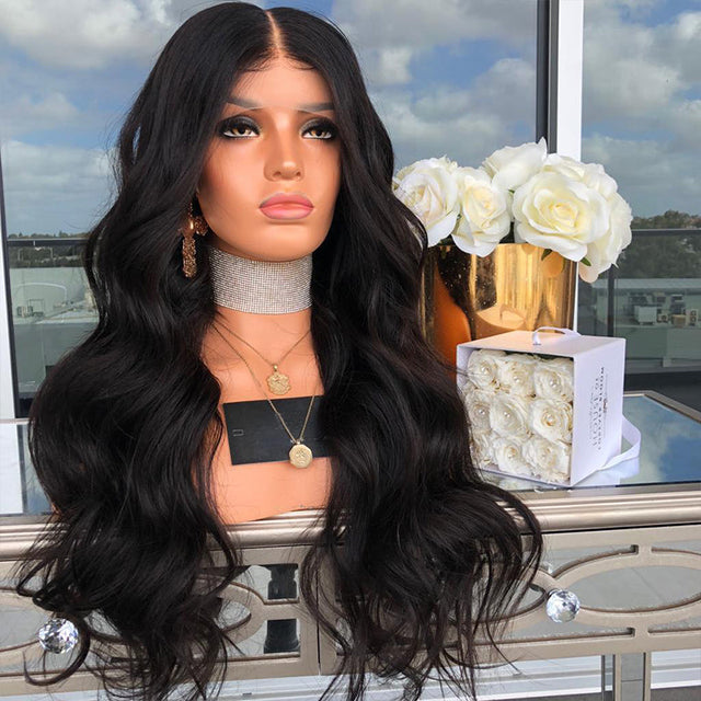 Premium Wig - Mid-Section Long Curly Big Wave Fluffy Lace Front-Lace Front Wig-UNIQSO EU