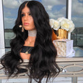 Premium Wig - Mid-Section Long Curly Big Wave Fluffy Lace Front-Lace Front Wig-UNIQSO