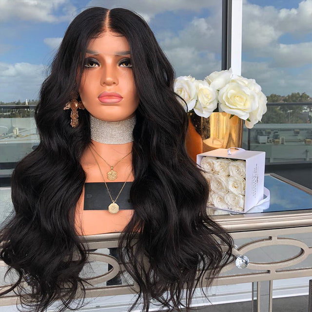 Premium Wig - Mid-Section Long Curly Big Wave Fluffy Lace Front-Lace Front Wig-UNIQSO EU