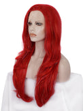 Premium Wig - Poppy Red Layered Lace Front Tinsel-Lace Front Wig-UNIQSO EU